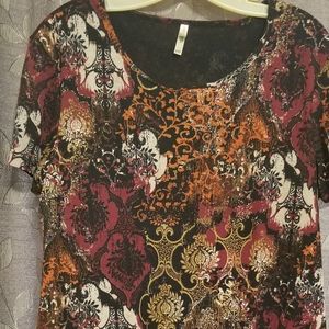 White Stag fall wine and tan top